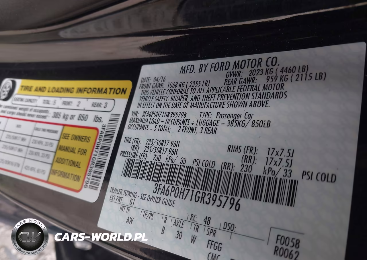 2016 Ford Fusion Se VIN:3FA6P0H71GR395796 - 9
