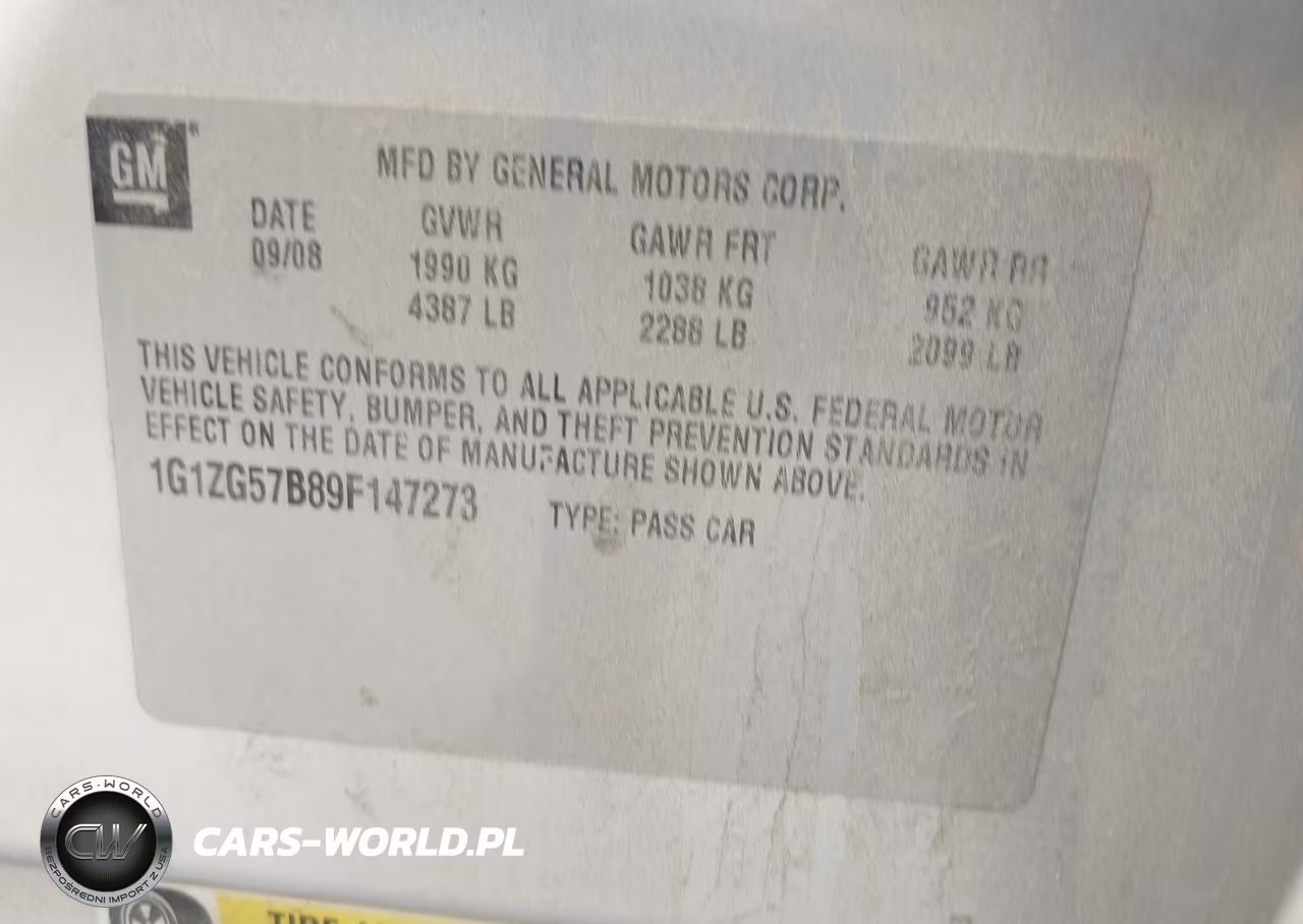 2009 Chevrolet Malibu Ls VIN:1G1ZG57B89F147273 - 9