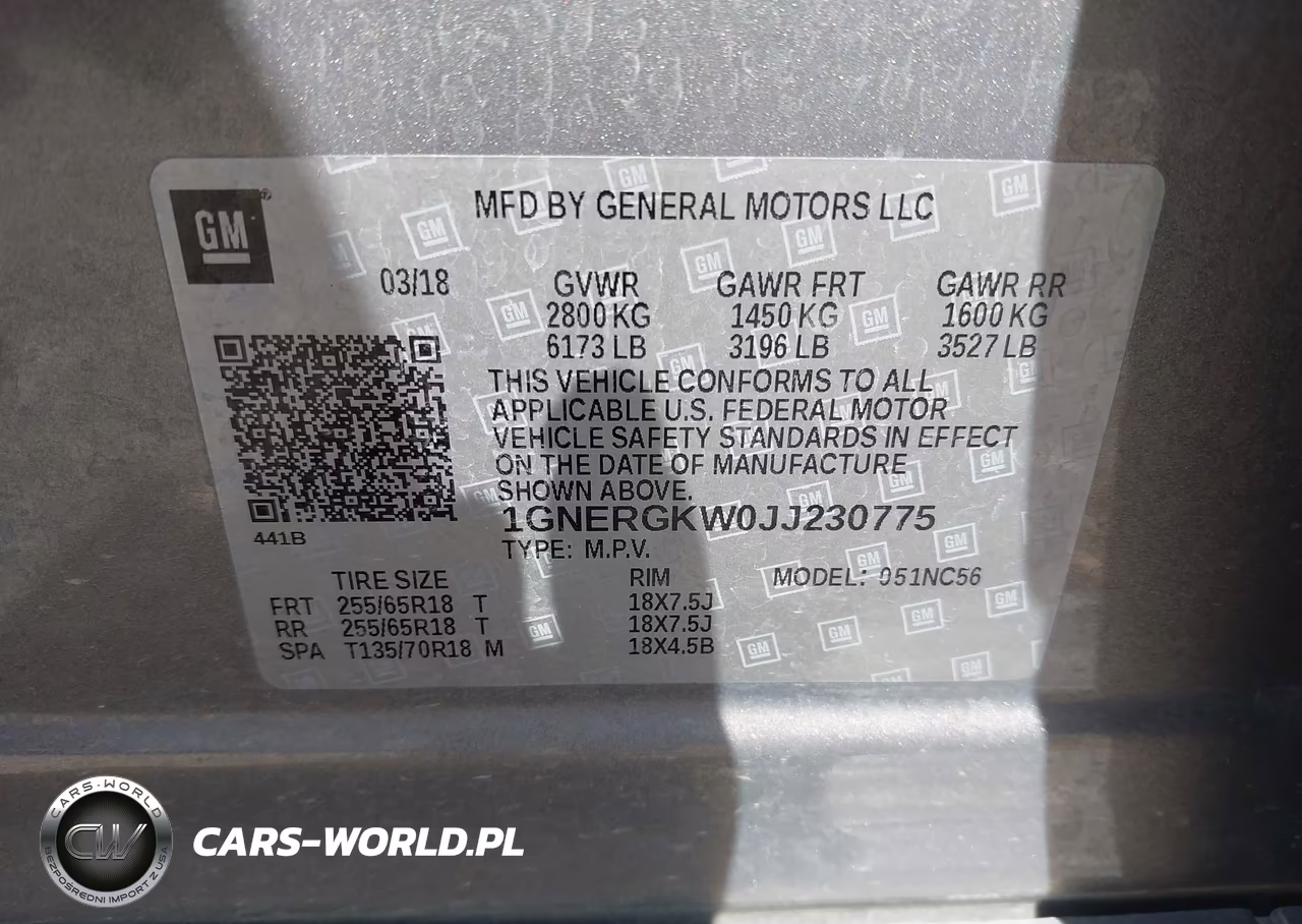 2018 Chevrolet Traverse Lt Cloth VIN:1GNERGKW0JJ230775 - 9
