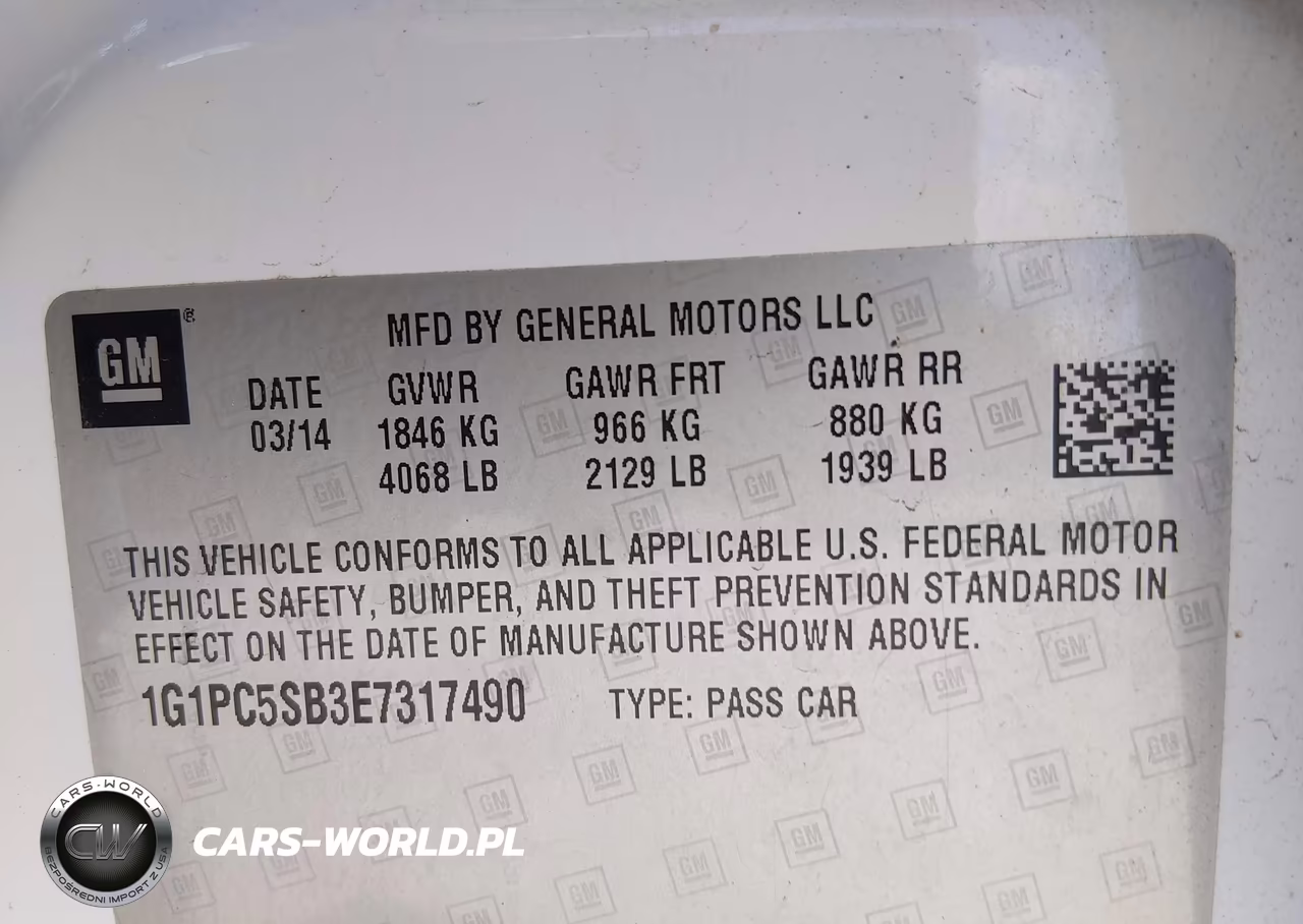 2014 Chevrolet Cruze 1Lt Auto VIN:1G1PC5SB3E7317490 - 9