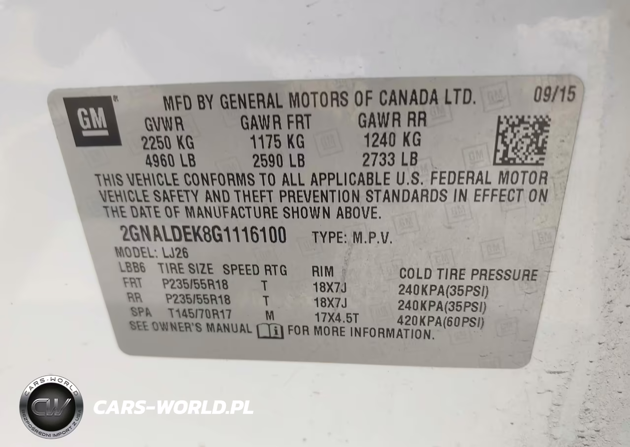 2016 Chevrolet Equinox Ltz VIN:2GNALDEK8G1116100 - 9