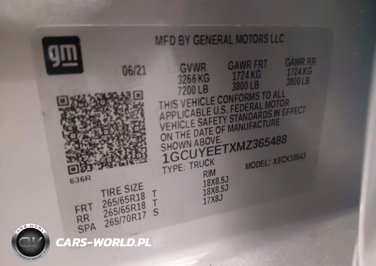 2021 Chevrolet Silverado 1500 4Wd Short Bed Rst VIN:1GCUYEETXMZ365488 - 9