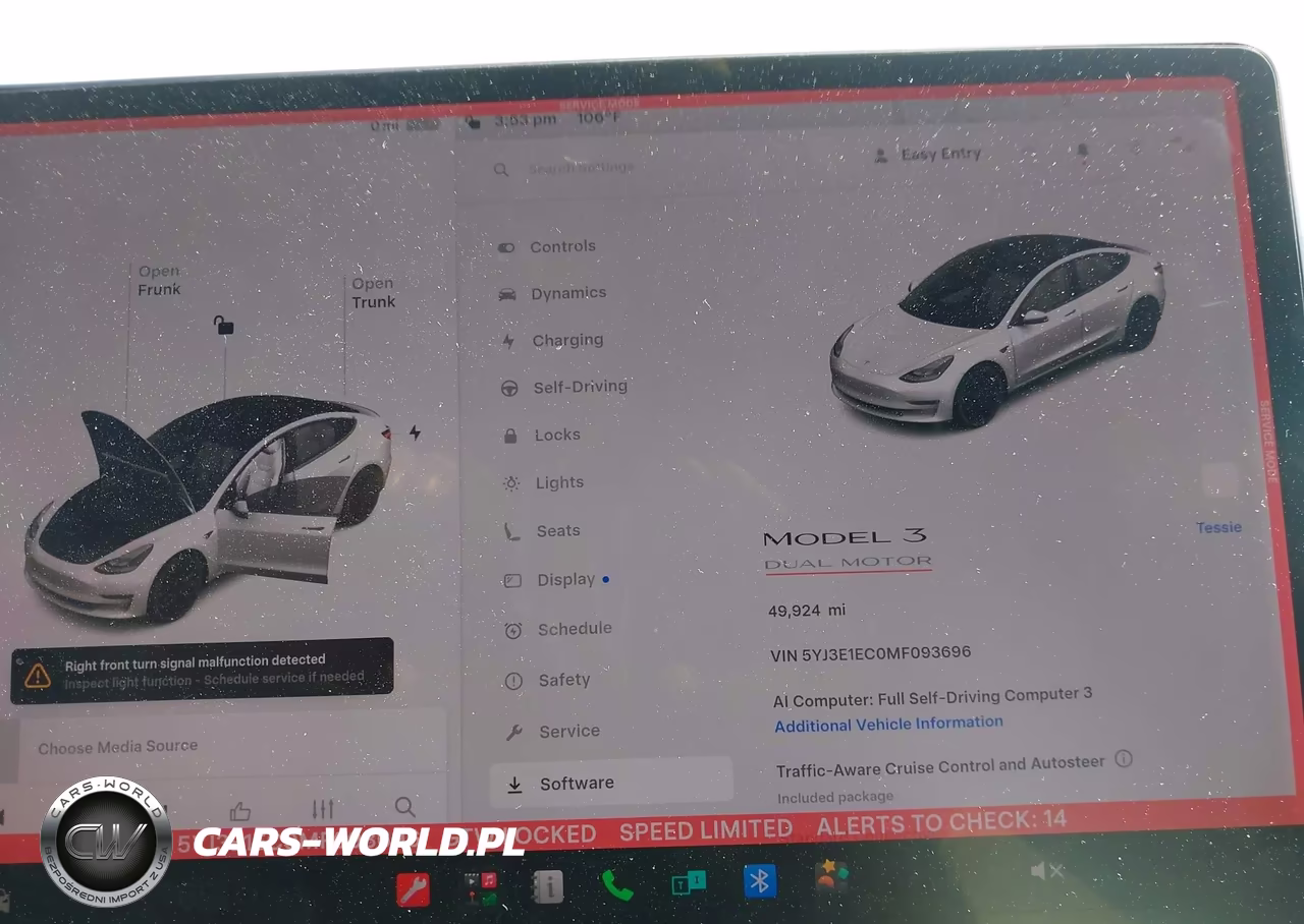2021 Tesla Model 3 Performance Dual Motor All-Wheel Drive VIN:5YJ3E1EC0MF093696 - 7