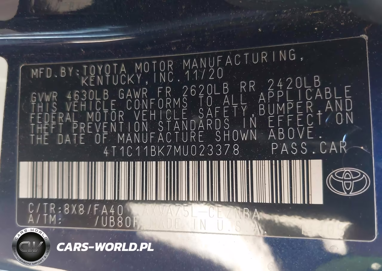 2021 Toyota Camry Le Awd VIN:4T1C11BK7MU023378 - 9