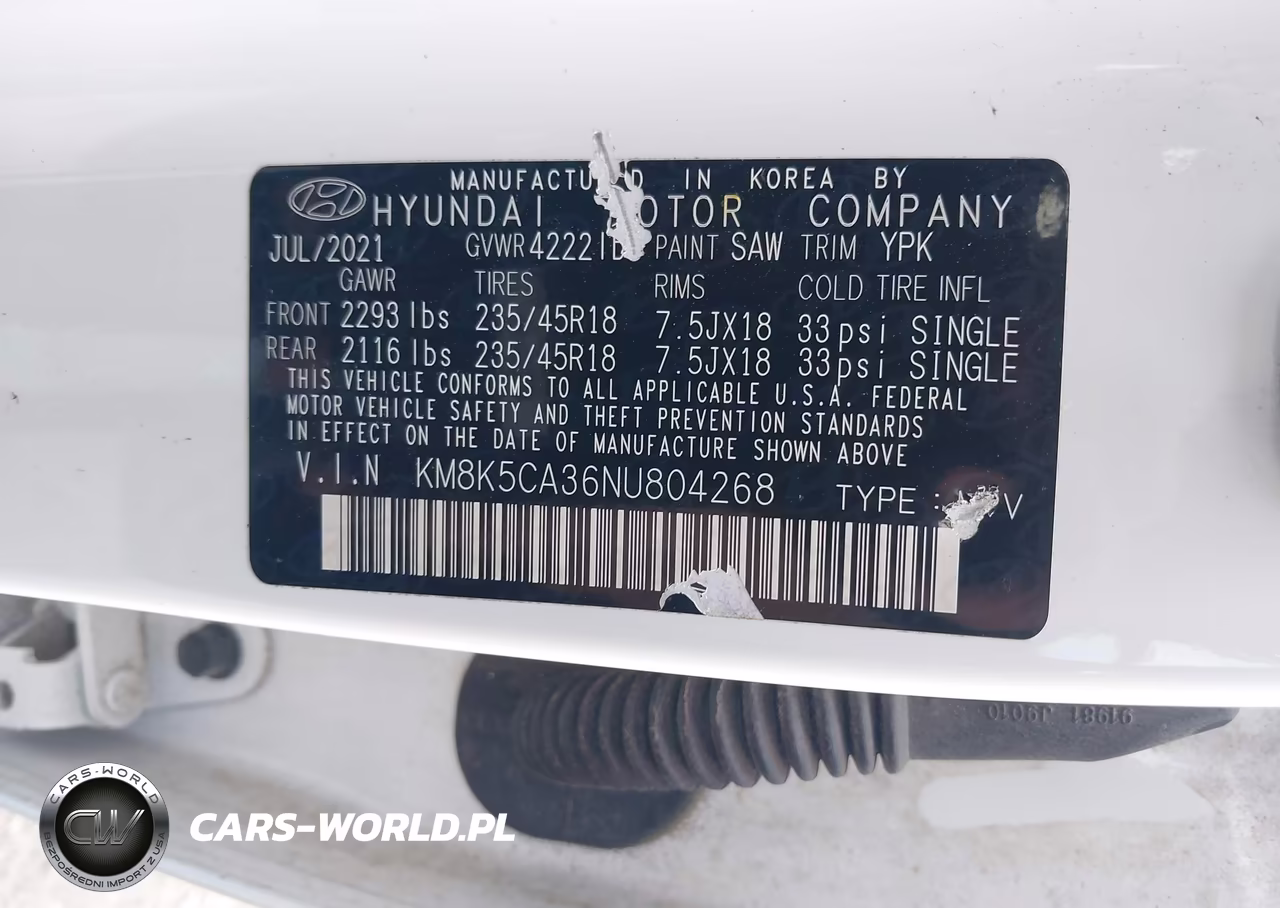 2022 Hyundai Kona Limited VIN:KM8K5CA36NU804268 - 9