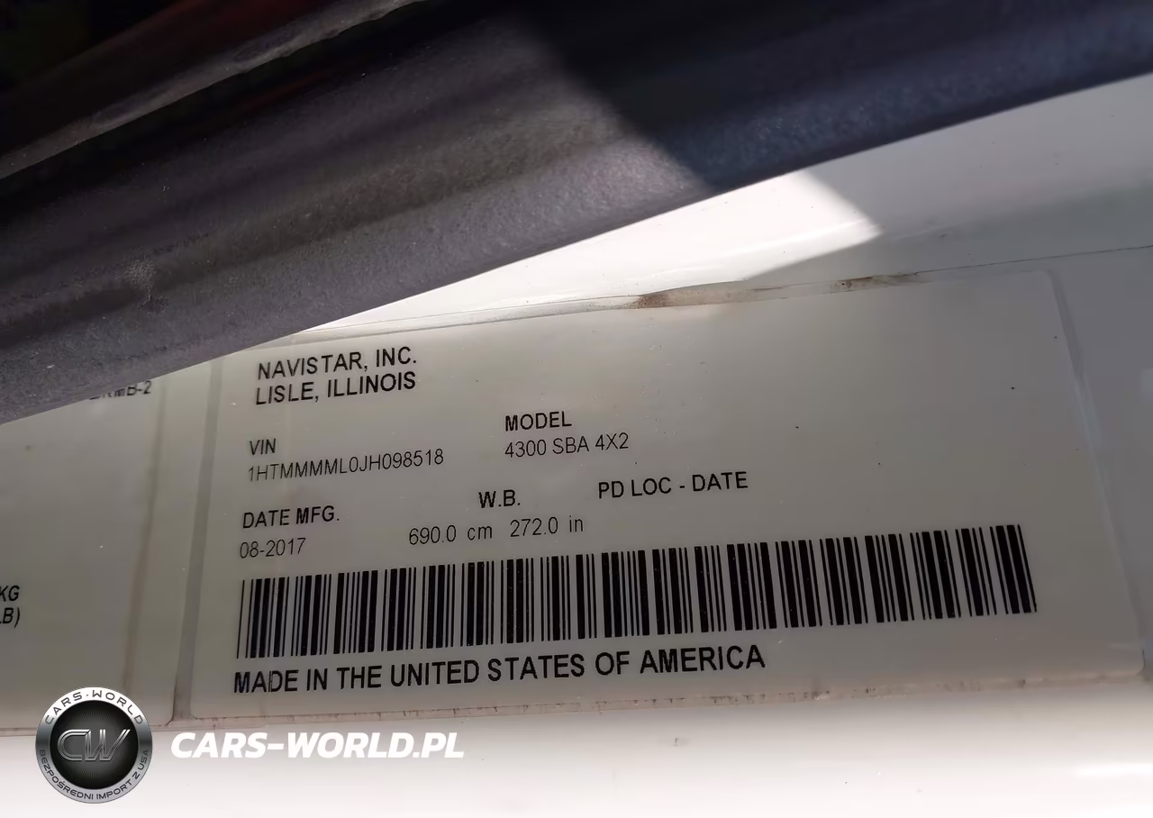 2018 International Durastar 4300 VIN:1HTMMMML0JH098518 - 8