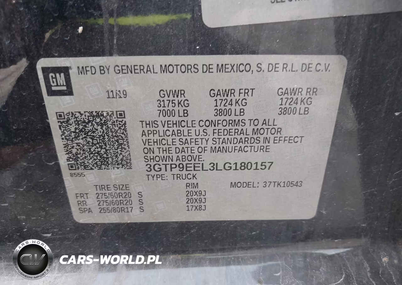 2020 GMC Sierra 1500 4Wd Short Box At4 VIN:3GTP9EEL3LG180157 - 9