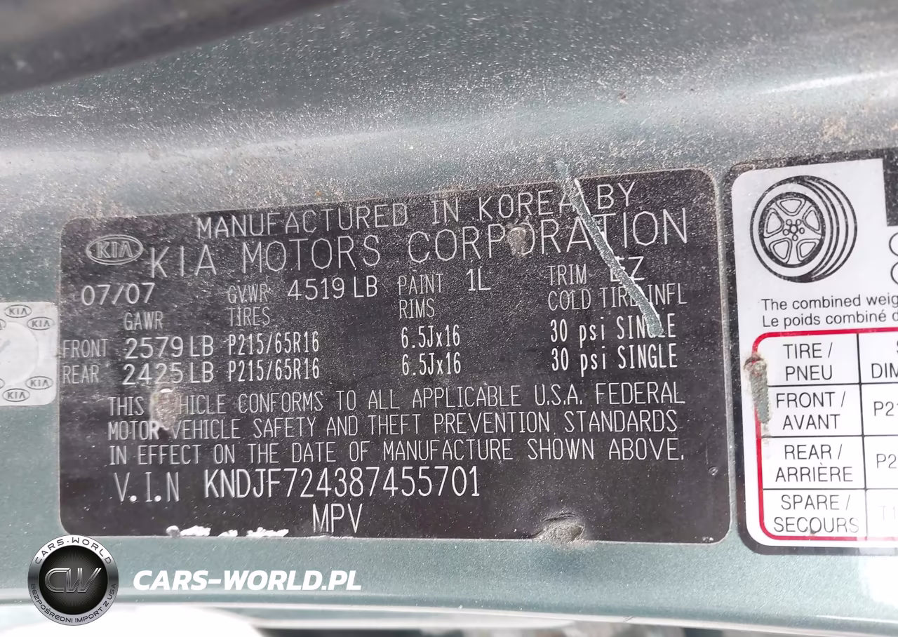 2008 Kia Sportage Lx VIN:KNDJF724387455701 - 9