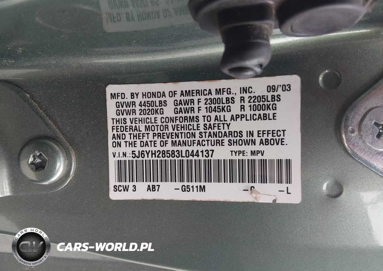 2003 Honda Element Ex VIN:5J6YH28583L044137 - 9