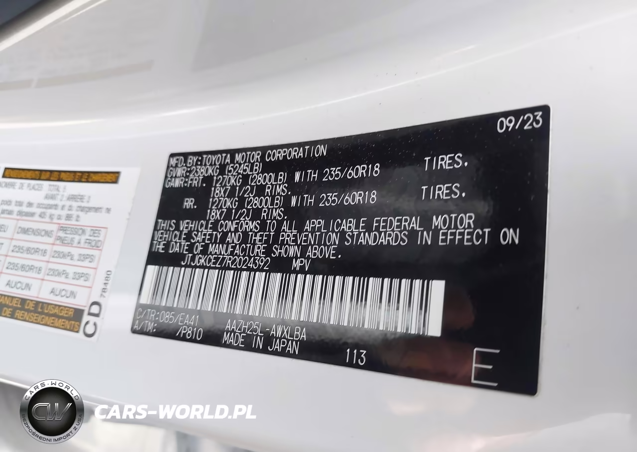 2024 Lexus Nx 350H Premium VIN:JTJGKCEZ7R2024392 - 9