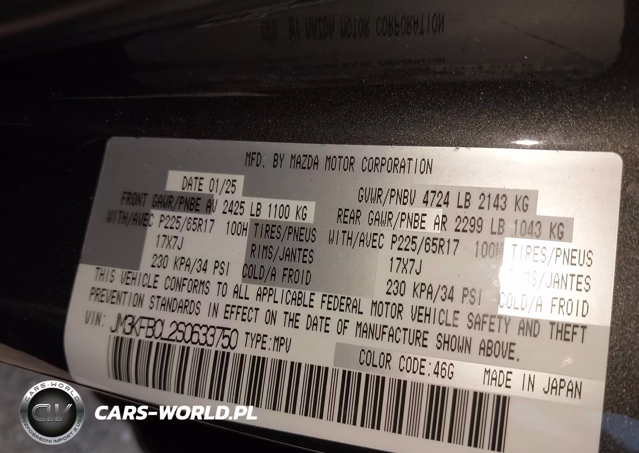 2025 Mazda Cx-5 2.5 S Preferred VIN:JM3KFBCL2S0633750 - 9