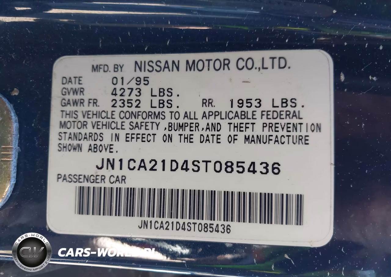 1995 Nissan Maxima Gle-Gxe-Se VIN:JN1CA21D4ST085436 - 9