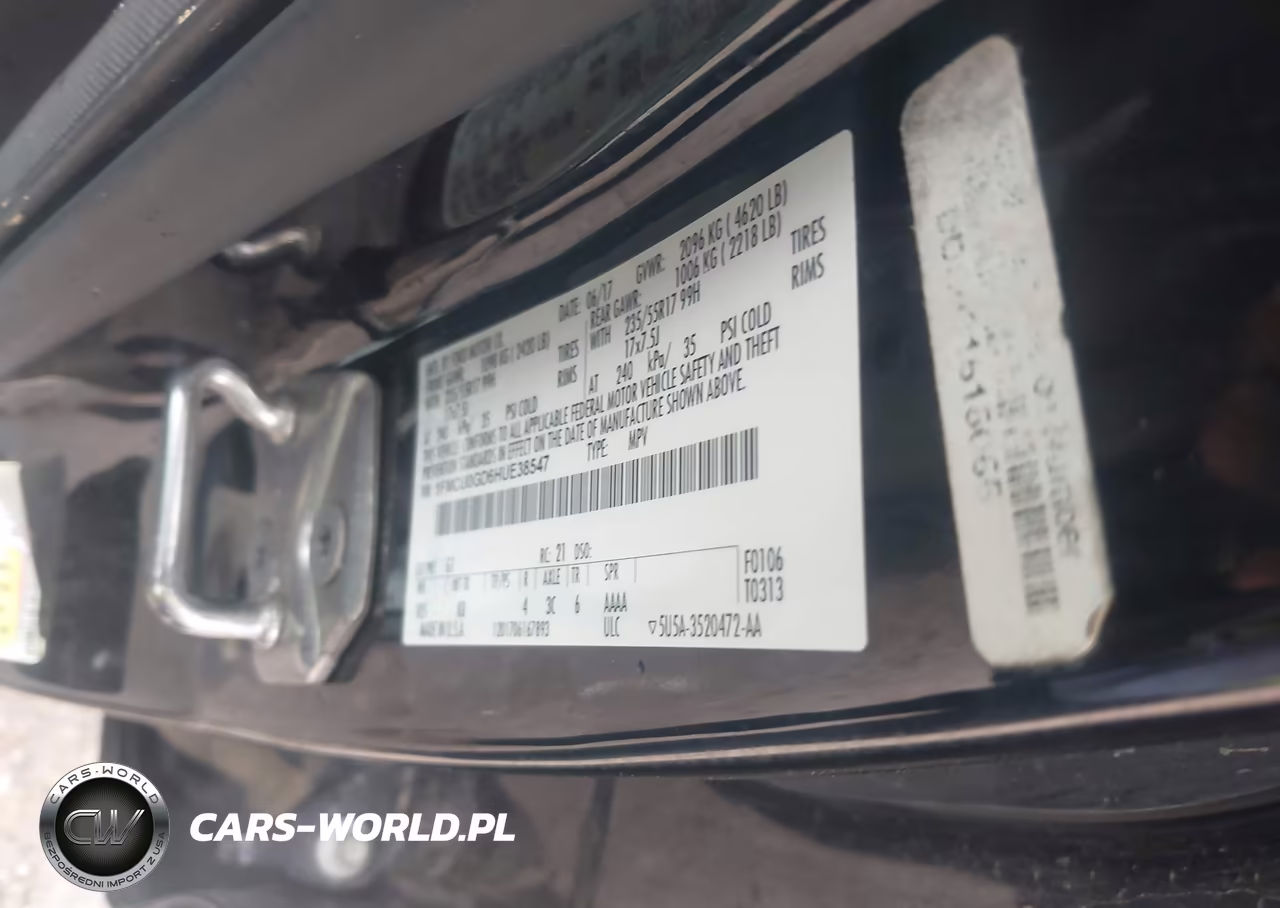 2017 Ford Escape Se VIN:1FMCU0GD6HUE38547 - 9