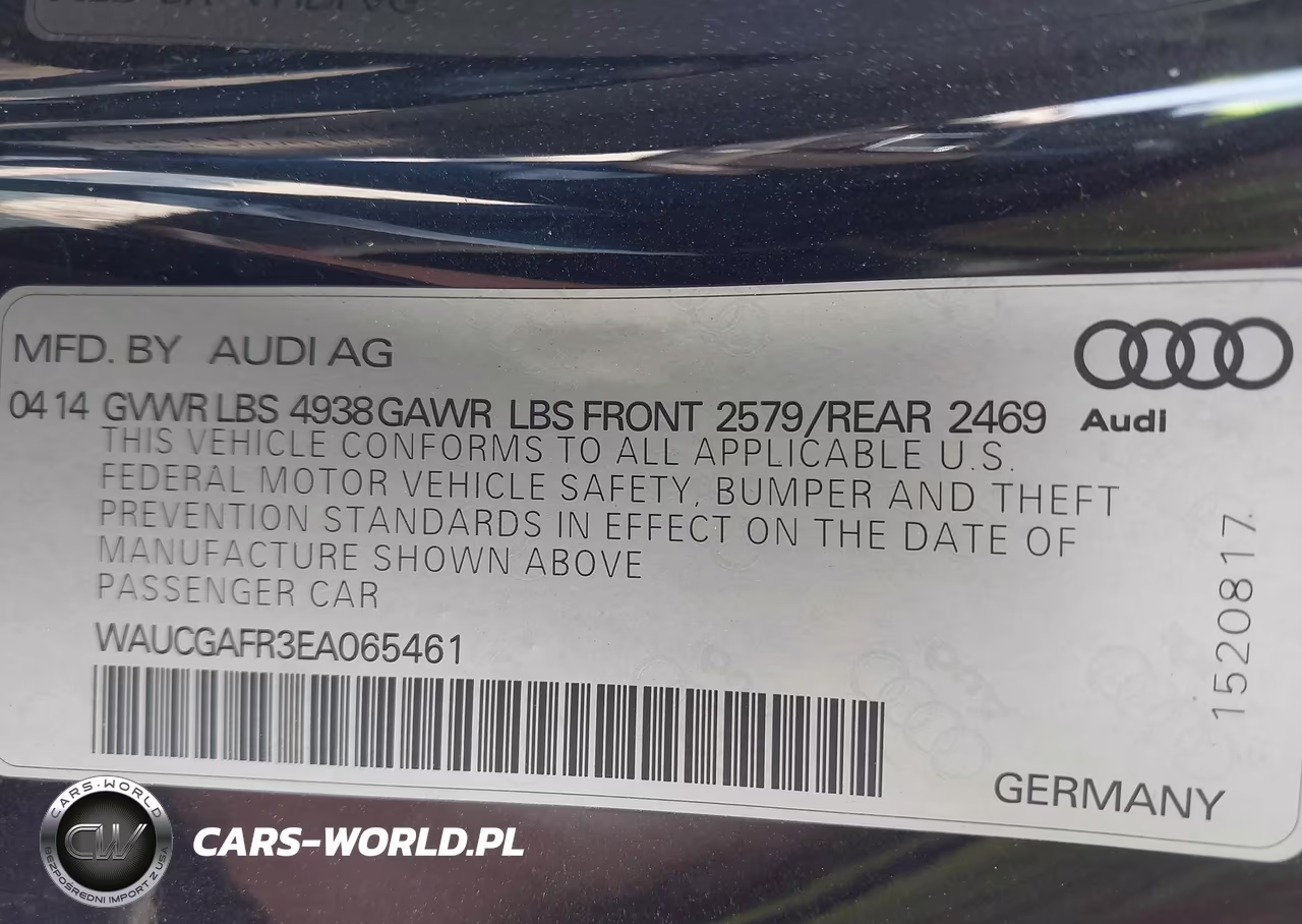 2014 Audi S5 3.0T Premium Plus VIN:WAUCGAFR3EA065461 - 9