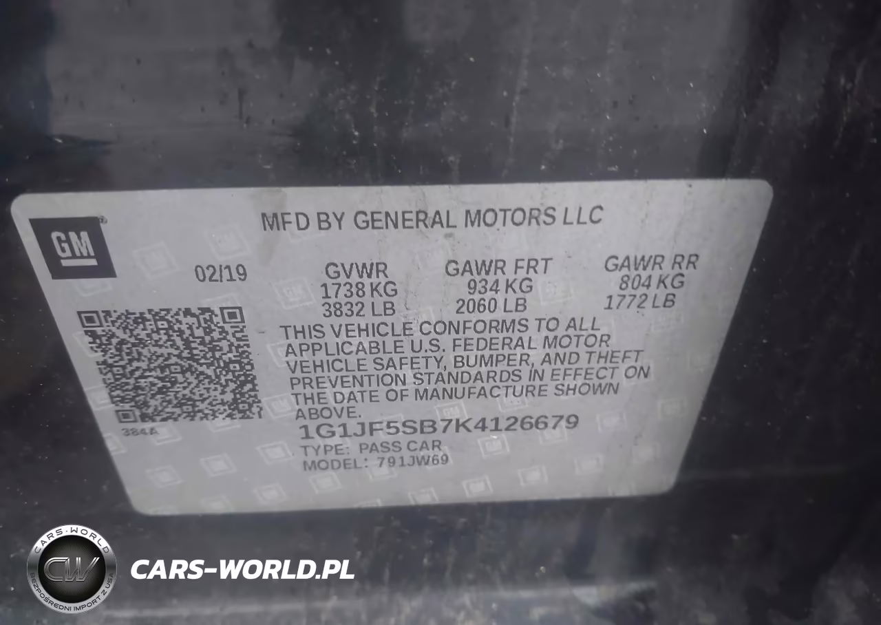 2019 Chevrolet Sonic Premier Auto VIN:1G1JF5SB7K4126679 - 9