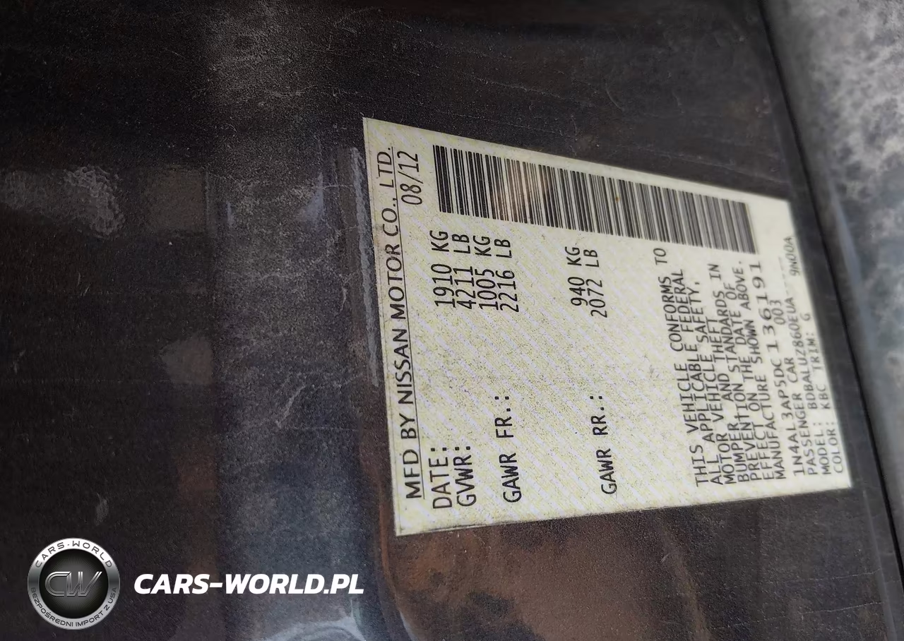 2013 Nissan Altima 2.5 Sv VIN:1N4AL3AP5DC136191 - 9