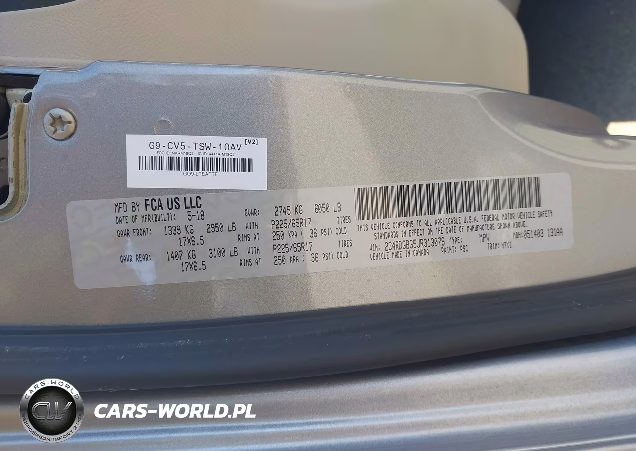 2018 Dodge Grand Caravan Se VIN:2C4RDGBG5JR313079 - 9