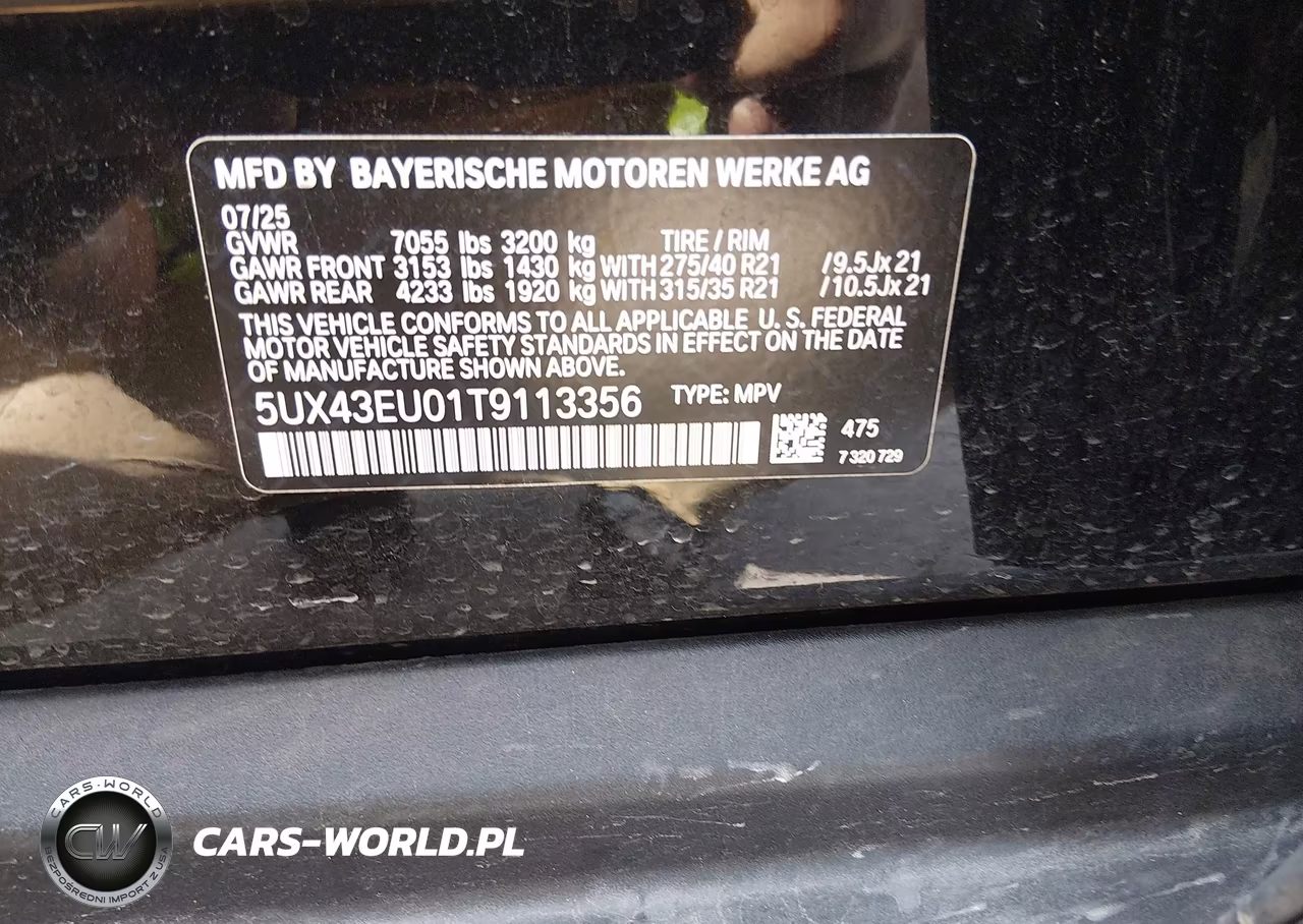 2026 BMW X5 Phev xDrive50E VIN:5UX43EU01T9113356 - 9