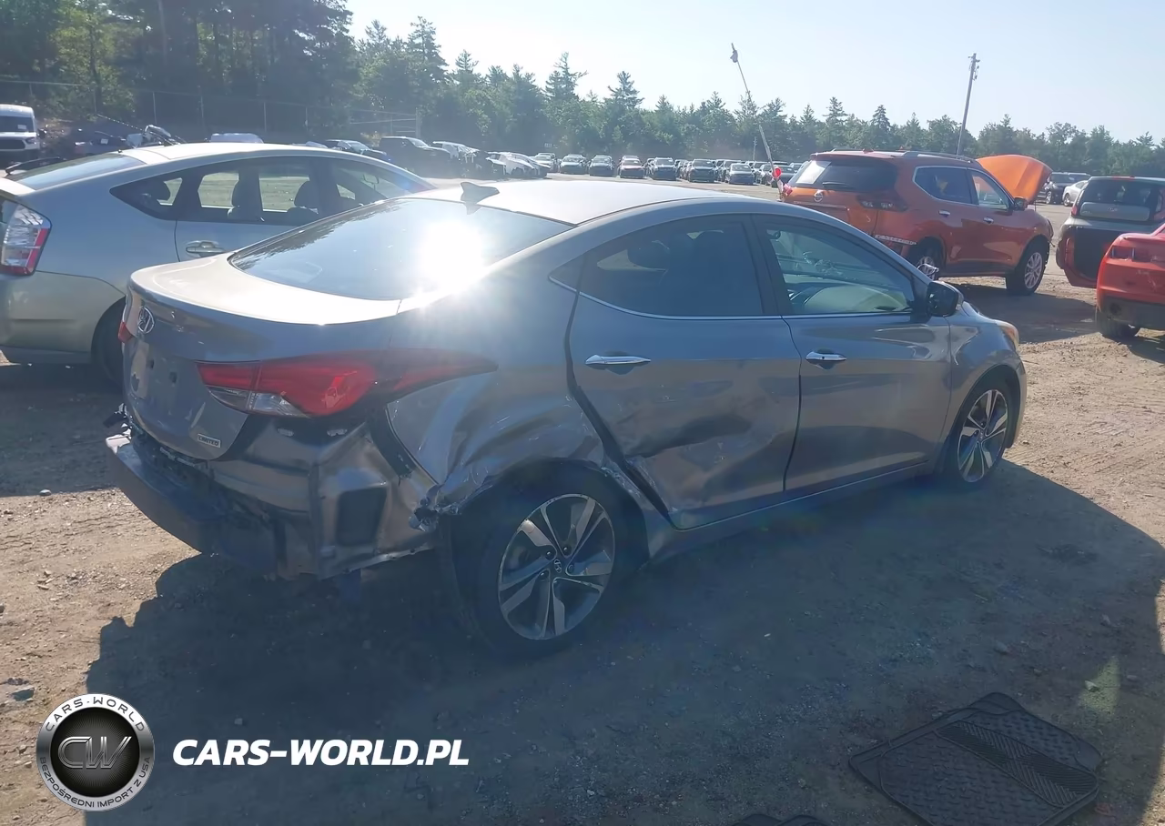2014 Hyundai Elantra Limited VIN:KMHDH4AE6EU105889 - 4