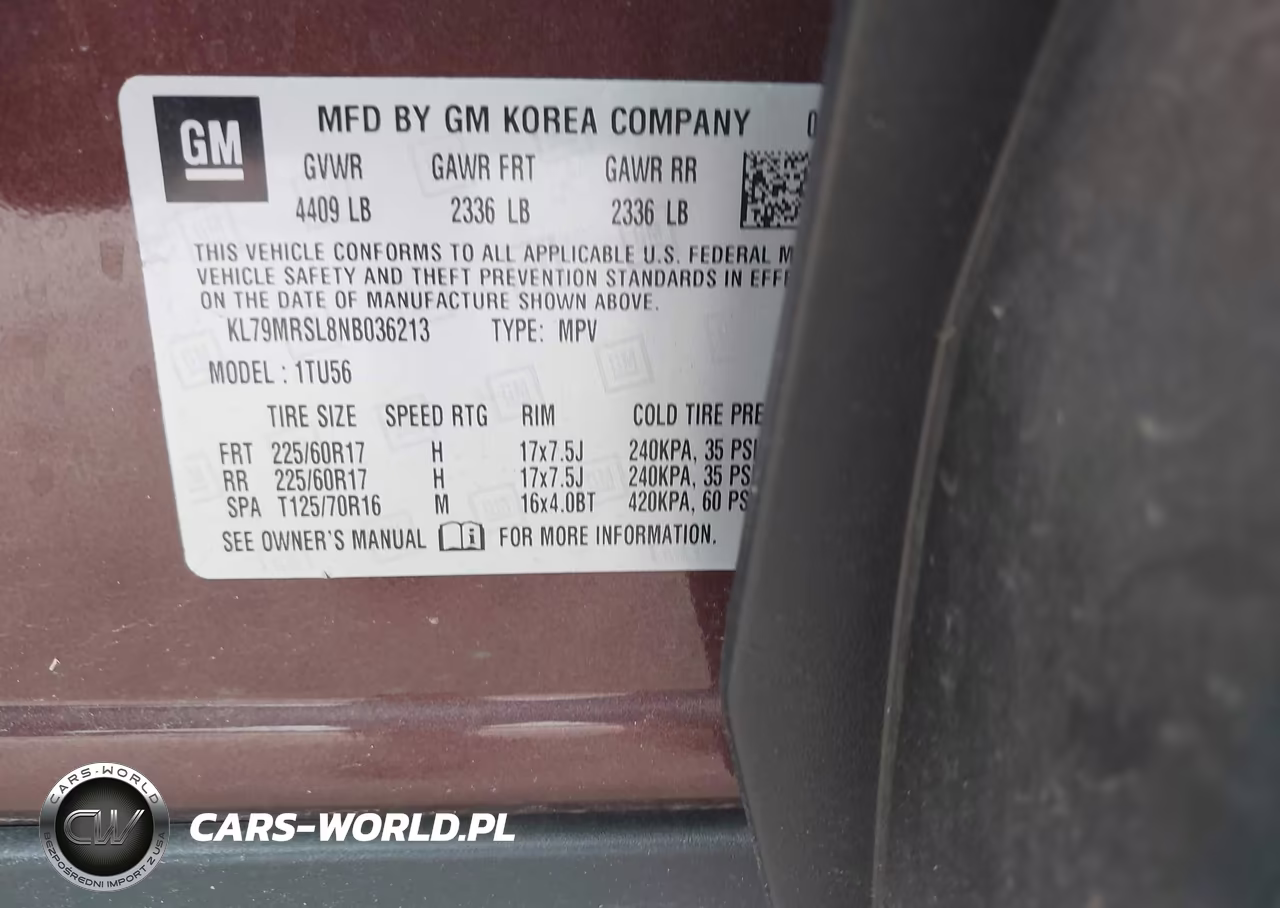 2022 Chevrolet Trailblazer Awd Lt VIN:KL79MRSL8NB036213 - 9