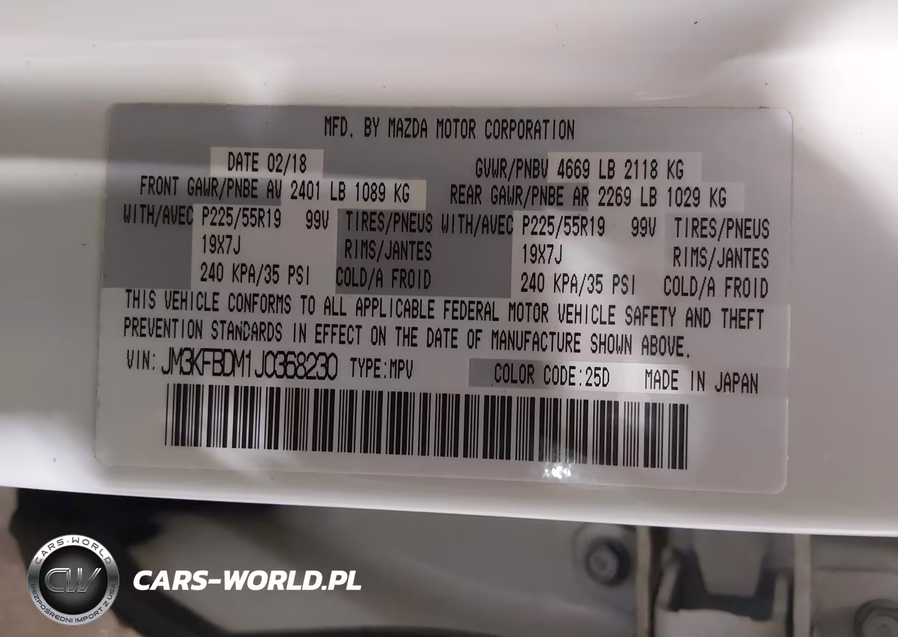2018 Mazda Cx-5 Grand Touring VIN:JM3KFBDM1J0368230 - 9