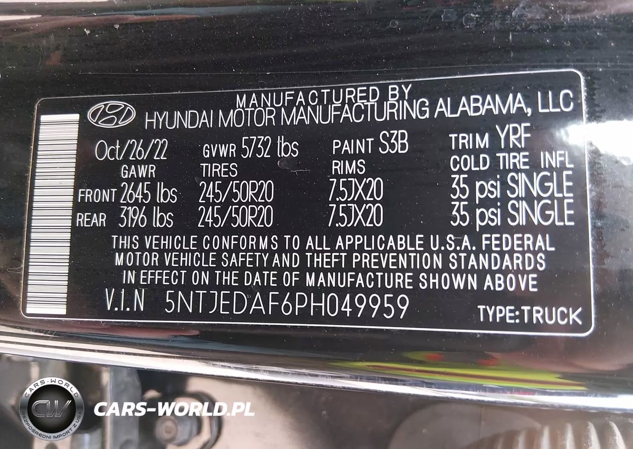2023 Hyundai Santa Cruz Limited VIN:5NTJEDAF6PH049959 - 9