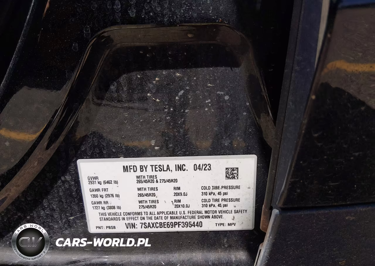 2023 Tesla Model X Plaid Tri Motor All-Wheel Drive VIN:7SAXCBE69PF395440 - 9