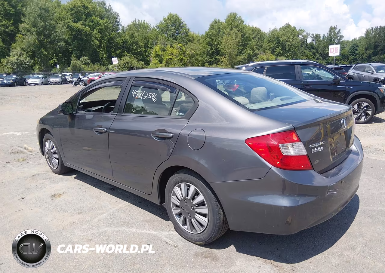 2012 Honda Civic Lx VIN:2HGFB2F57CH332148 - 3