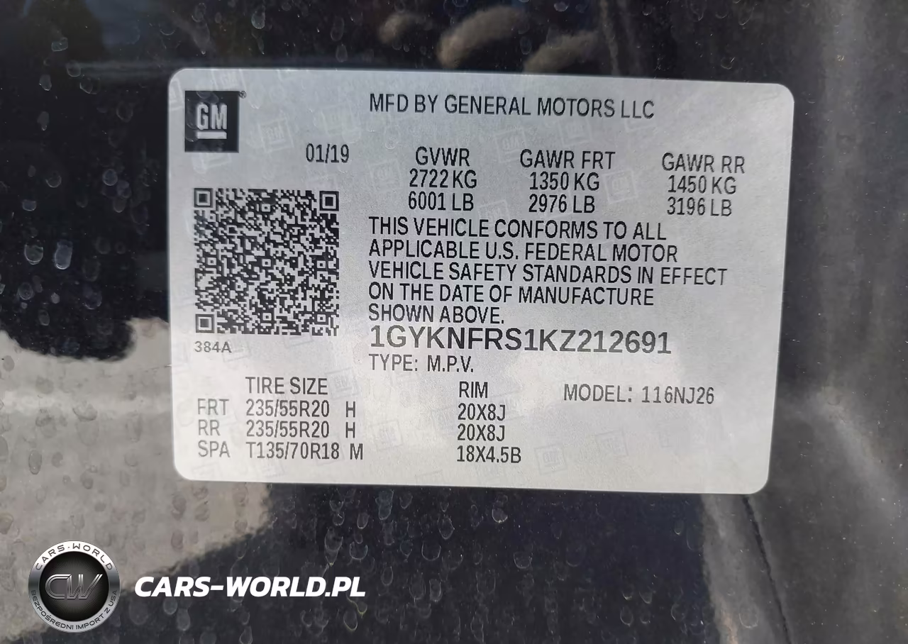 2019 Cadillac Xt5 Premium Luxury VIN:1GYKNFRS1KZ212691 - 9