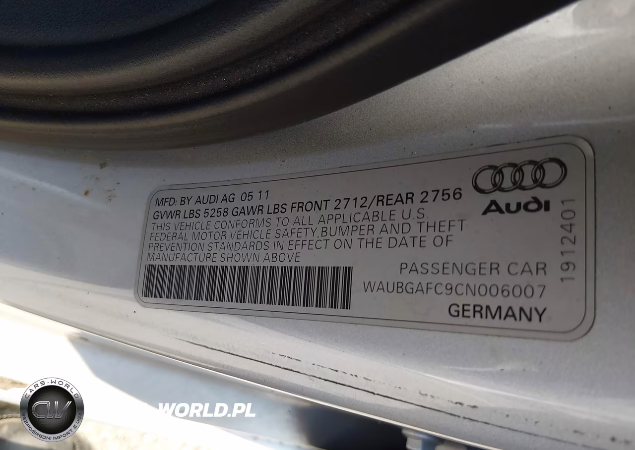 2012 Audi A6 3.0T Premium Plus VIN:WAUBGAFC9CN006007 - 9