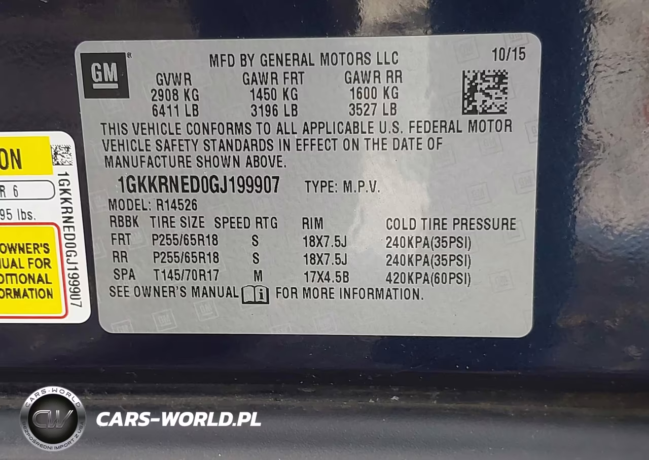 2016 GMC Acadia Sle-1 VIN:1GKKRNED0GJ199907 - 9