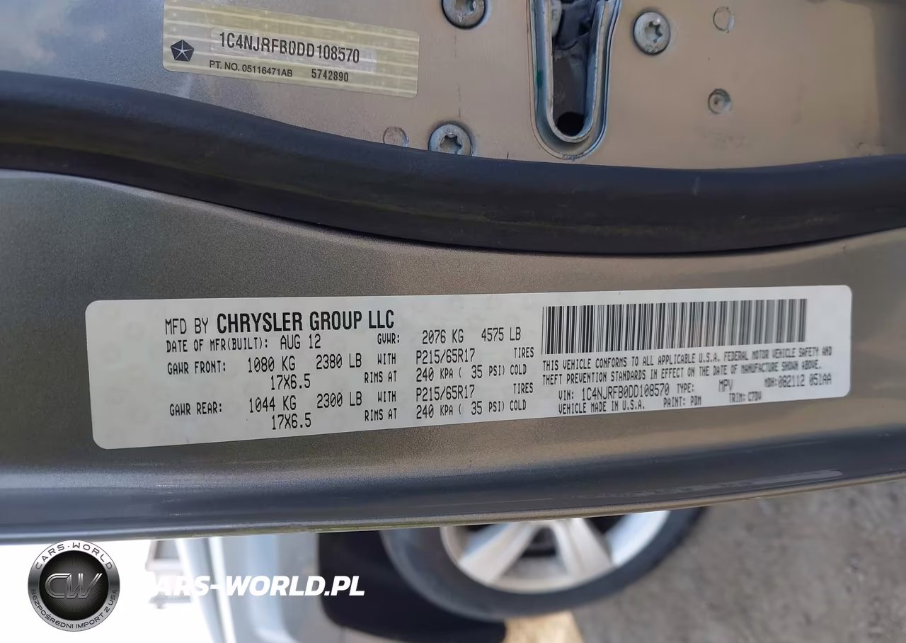 2013 Jeep Patriot Latitude VIN:1C4NJRFB0DD108570 - 9