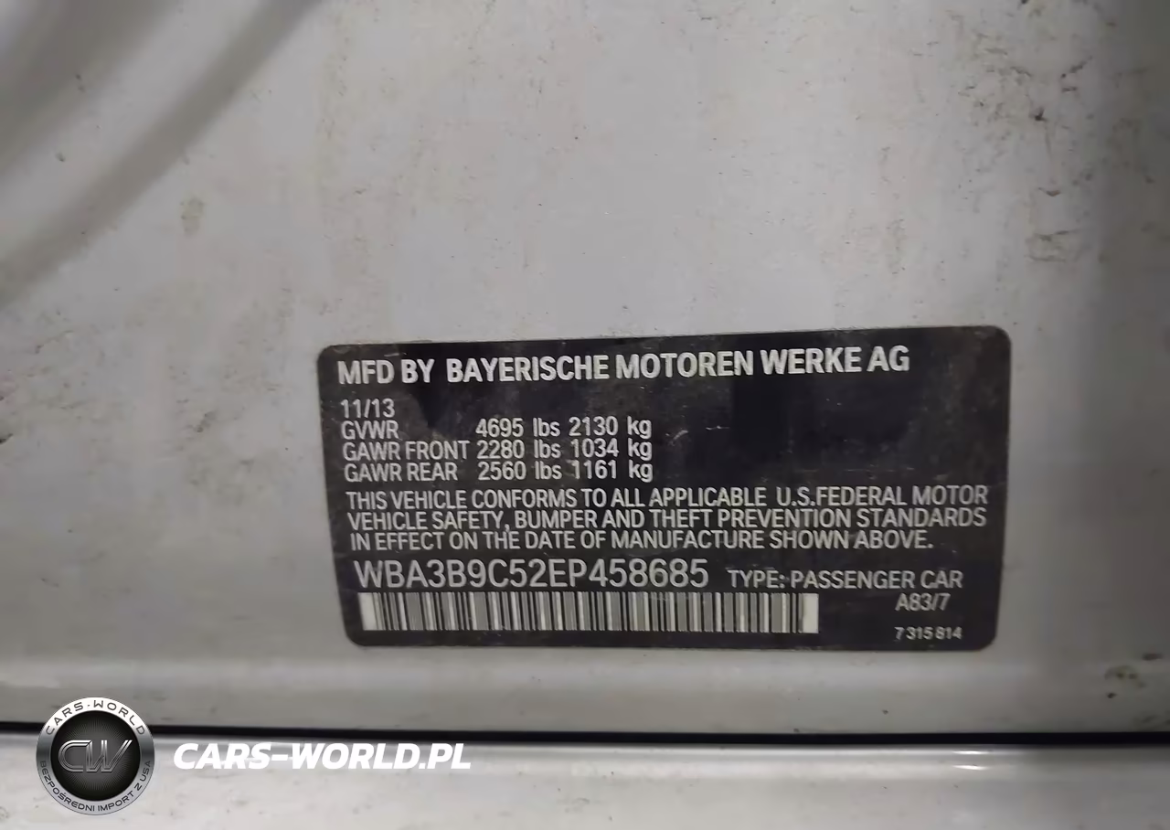 2014 BMW 335I xDrive VIN:WBA3B9C52EP458685 - 9