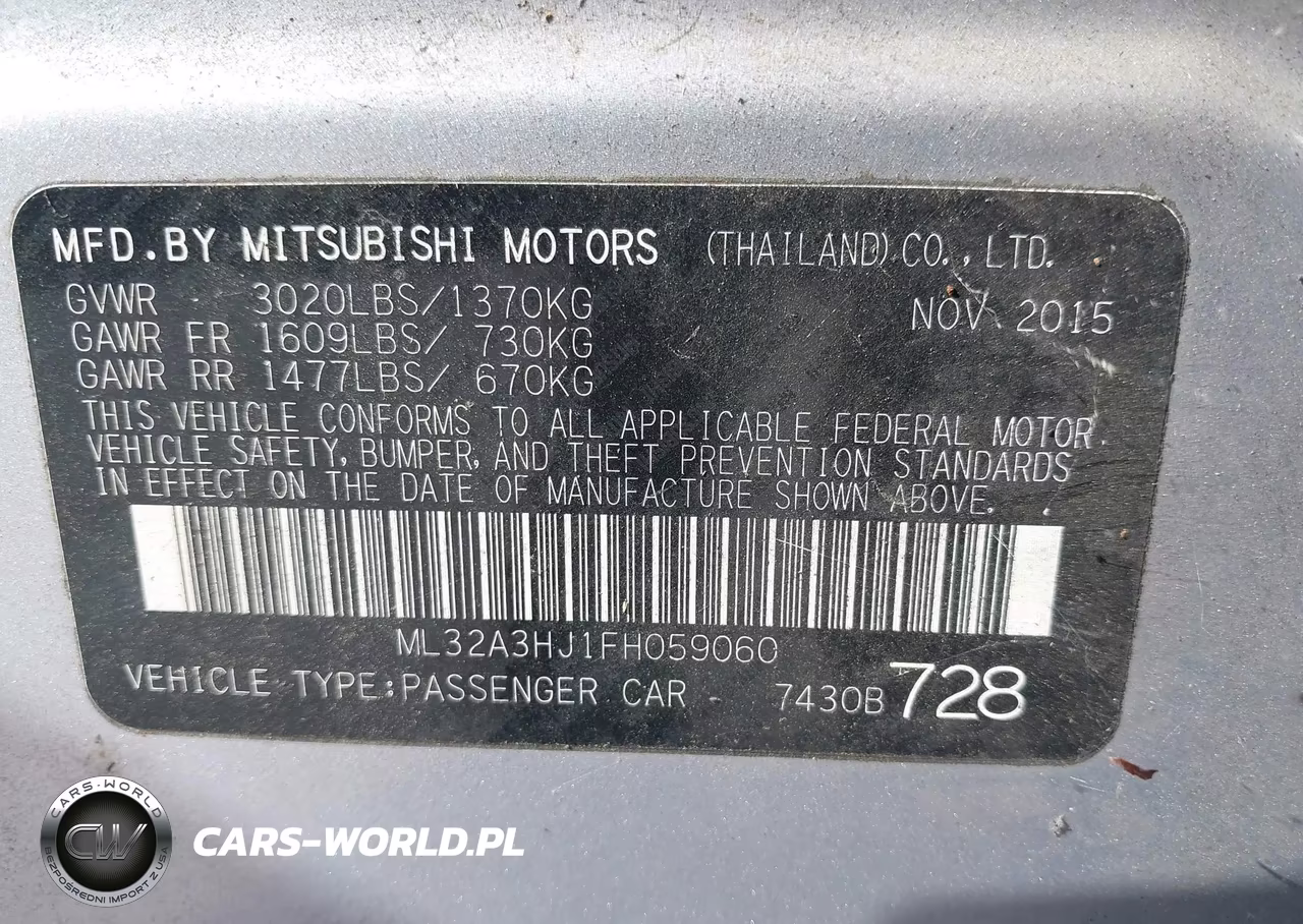 2015 Mitsubishi Mirage De VIN:ML32A3HJ1FH059060 - 9