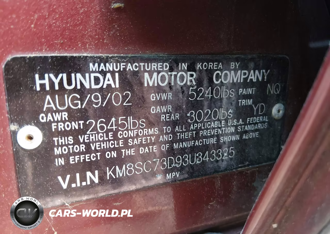 2003 Hyundai Santa Fe Gls-Lx VIN:KM8SC73D93U343325 - 9