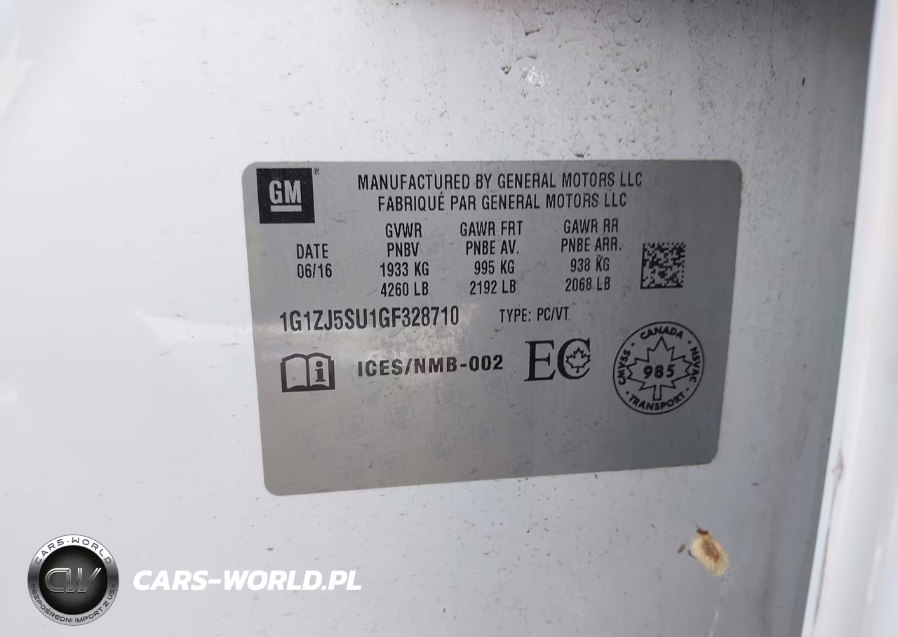 2016 Chevrolet Malibu Hybrid VIN:1G1ZJ5SU1GF328710 - 9