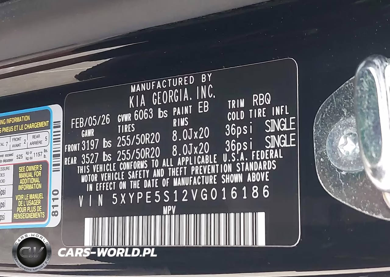 2027 Kia Telluride S VIN:5XYPE5S12VG016186 - 9