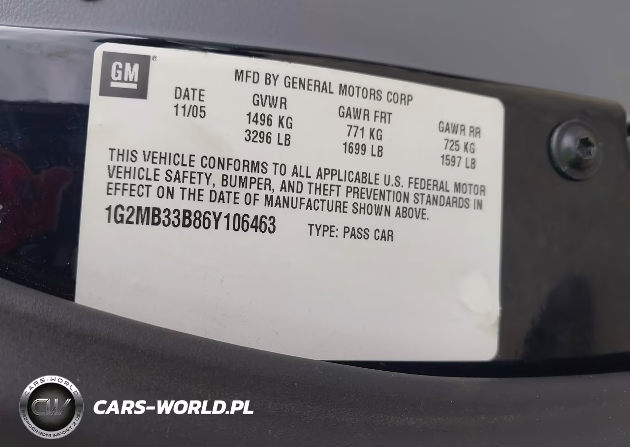 2006 Pontiac Solstice VIN:1G2MB33B86Y106463 - 9