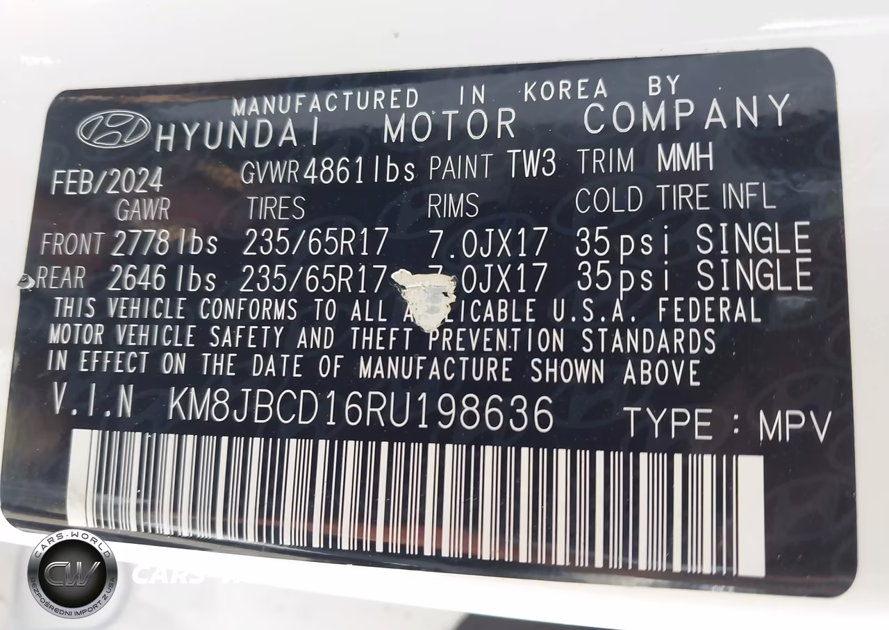2024 Hyundai Tucson Hybrid Blue VIN:KM8JBCD16RU198636 - 9