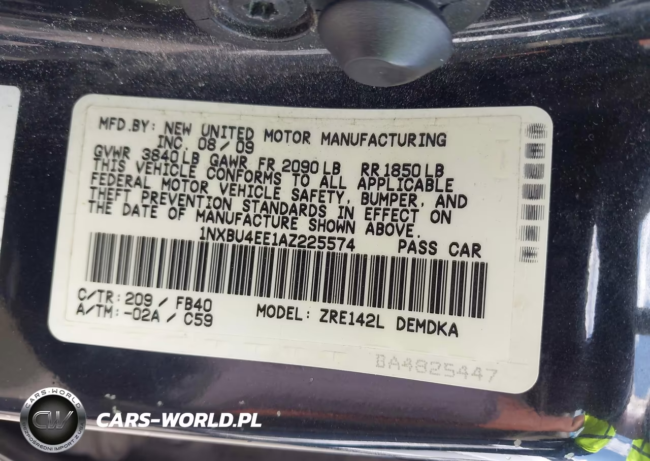 2010 Toyota Corolla VIN:1NXBU4EE1AZ225574 - 9