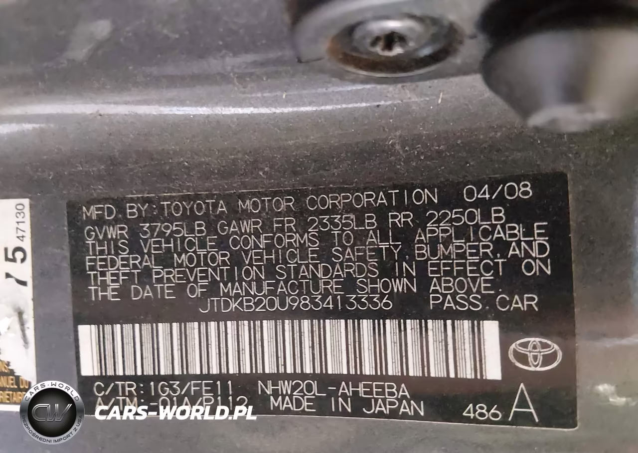 2008 Toyota Prius VIN:JTDKB20U983413336 - 9
