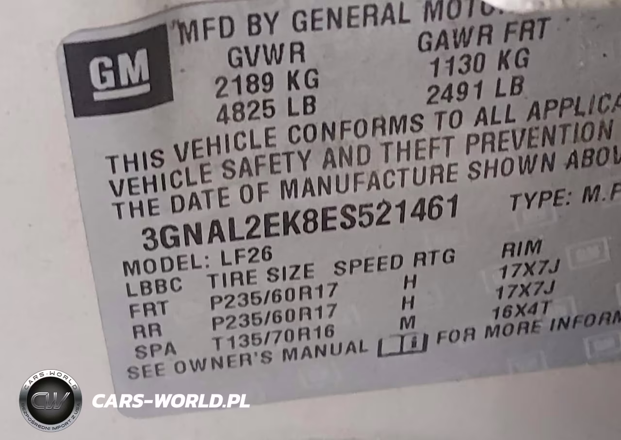 2014 Chevrolet Captiva Sport Fleet Ls VIN:3GNAL2EK8ES521461 - 9