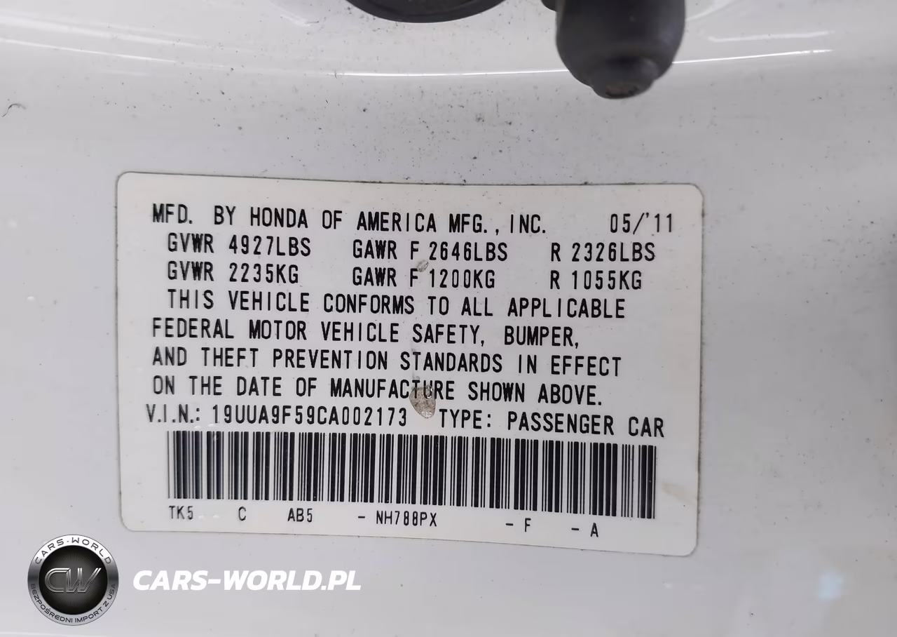 2012 Acura Tl 3.7 VIN:19UUA9F59CA002173 - 9