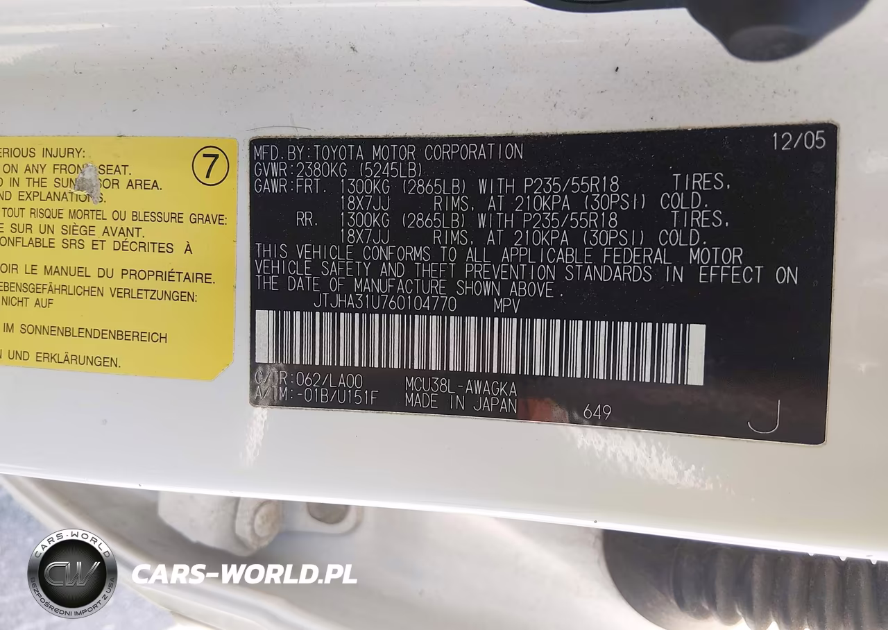 2006 Lexus Rx 330 VIN:JTJHA31U760104770 - 9