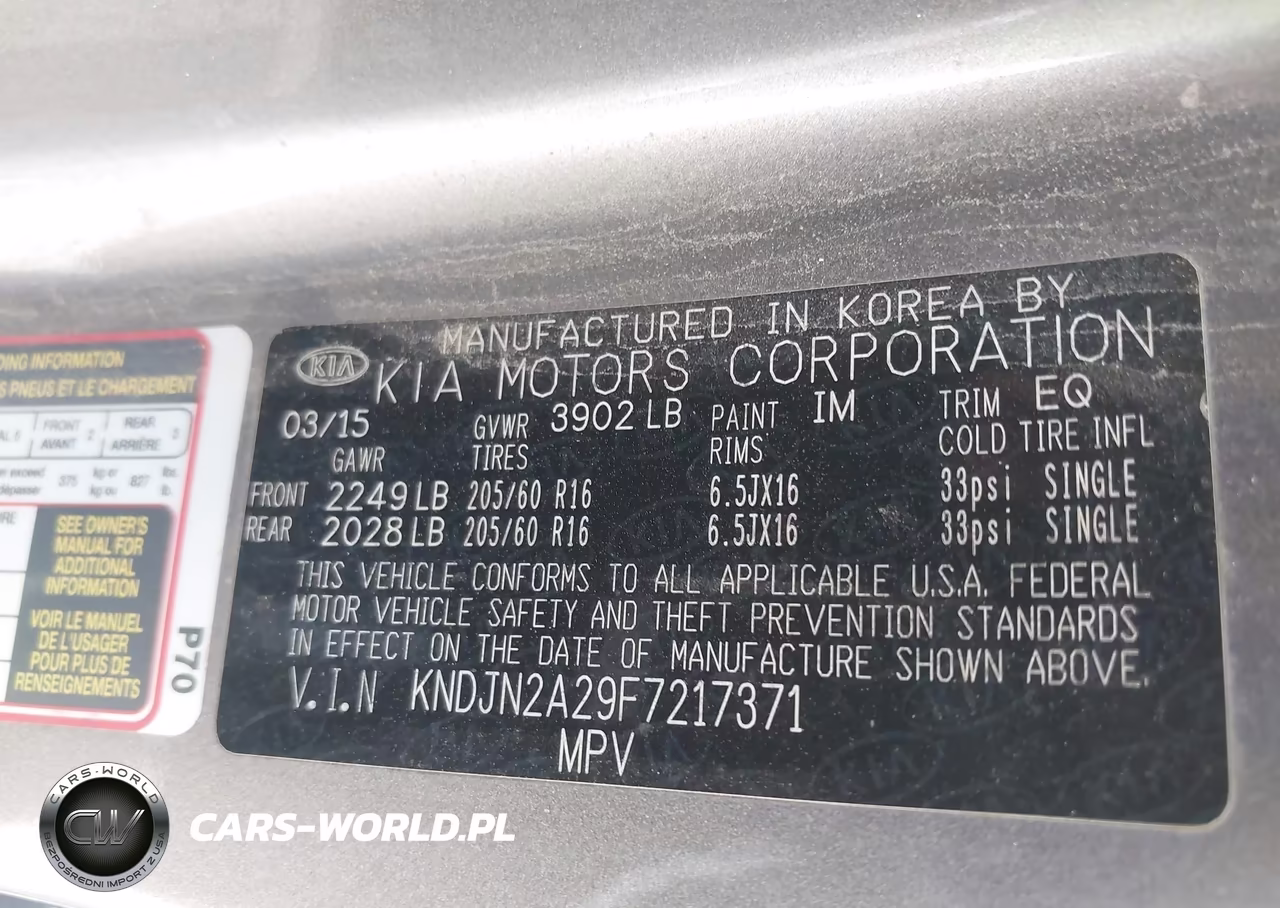 2015 Kia Soul VIN:KNDJN2A29F7217371 - 9