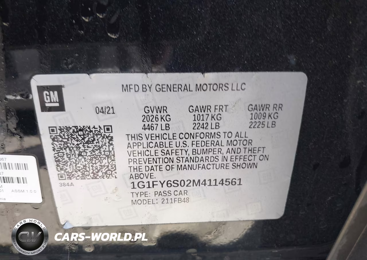 2021 Chevrolet Bolt Ev Fwd Lt VIN:1G1FY6S02M4114561 - 9
