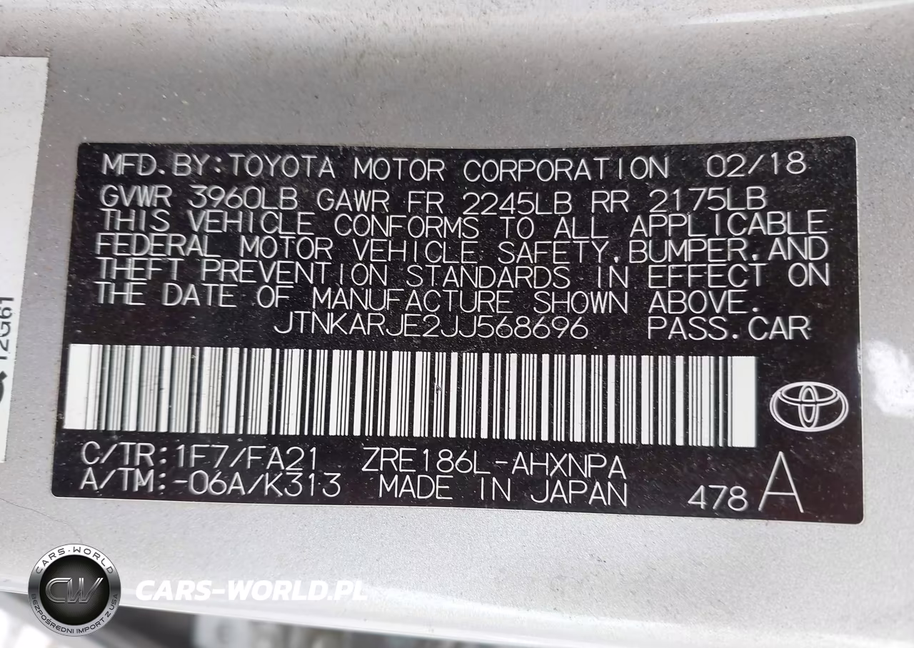 2018 Toyota Corolla Im VIN:JTNKARJE2JJ568696 - 9