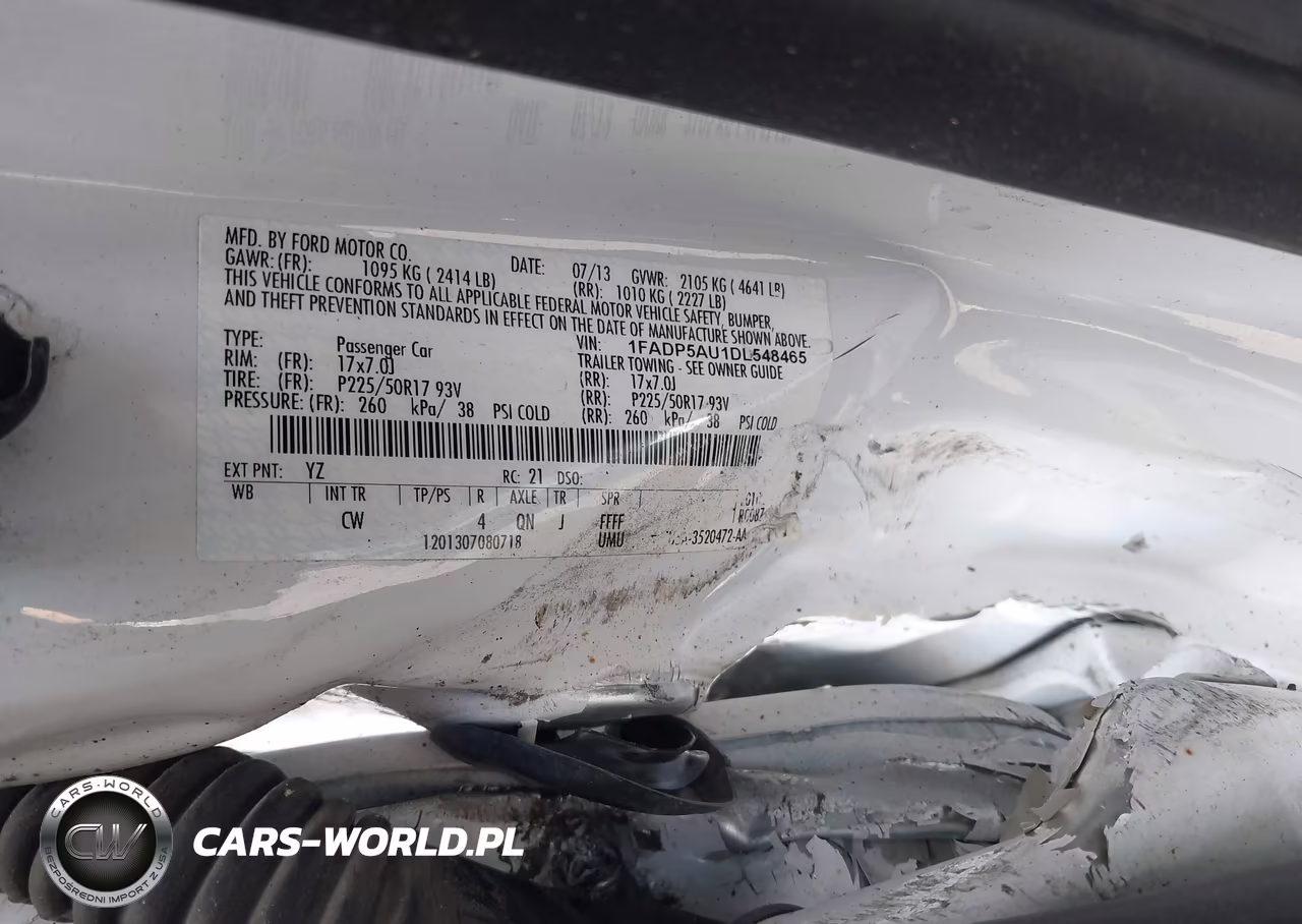 2013 Ford C-Max Hybrid Se VIN:1FADP5AU1DL548465 - 9