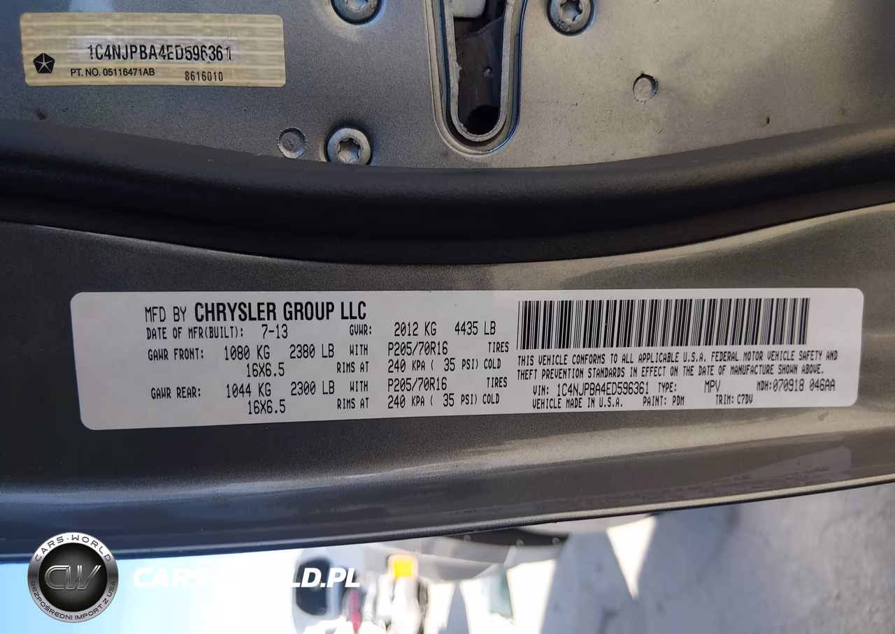 2014 Jeep Patriot Sport VIN:1C4NJPBA4ED596361 - 9