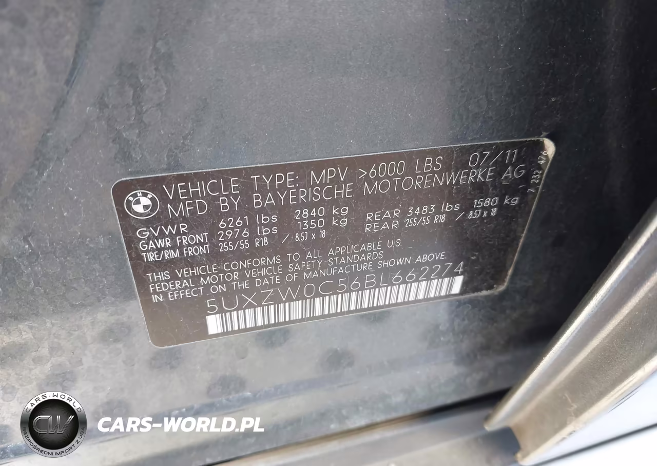 2011 BMW X5 xDrive35D VIN:5UXZW0C56BL662274 - 9